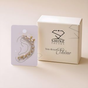 Champagne gold Curve Ear Cuff