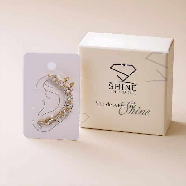 Champagne gold Curve Ear Cuff