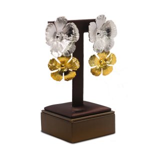 Duo-tone Poppy earrings