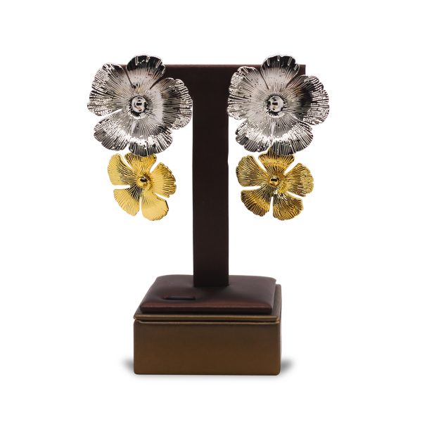Duo-tone Poppy earrings - Image 2