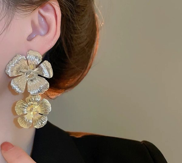 Duo-tone Poppy earrings - Image 5
