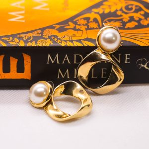 Golden  hoop earring