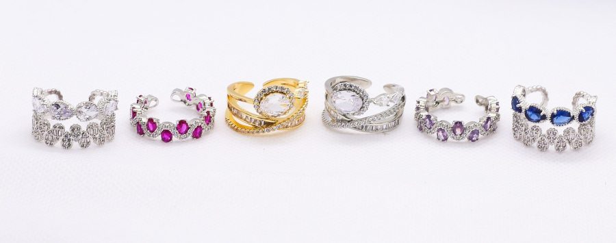 Double romance ring silver& Sapphire - Image 3