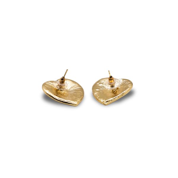 Chunky heart striped earring - Image 3