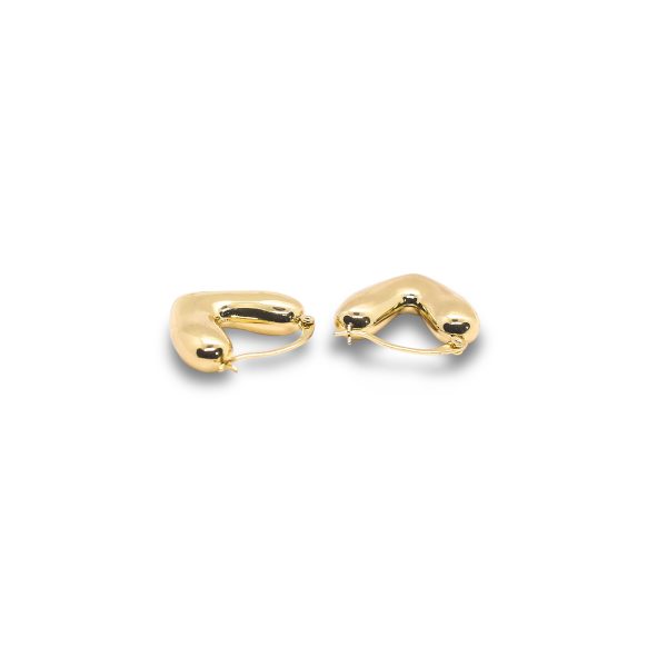 Puff heart hoops earring - Image 2