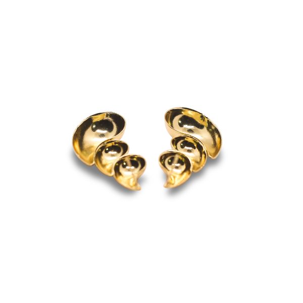 Tri-drop golden earring - Image 3
