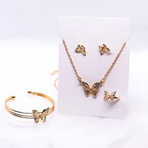 Butterfly jewelry set