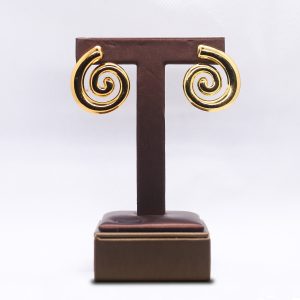 Golden spiral earrings