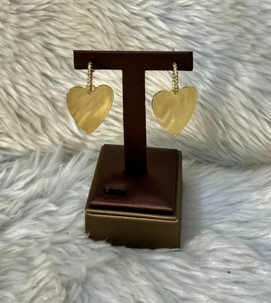 Golden heart and hoop - Image 2