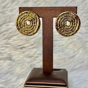 Egyptian swirl golden earrings