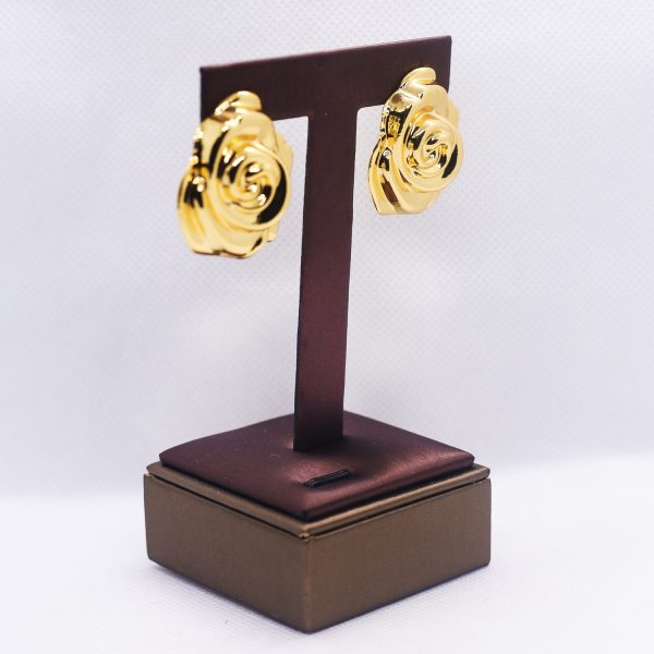 Rose golden earrings - Image 2