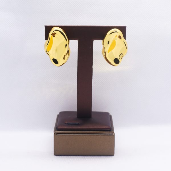 Vintage irregular golden  earrings