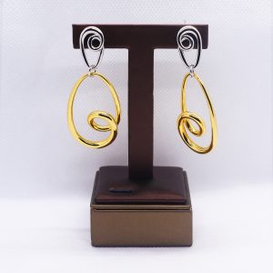 Bohemian duo-toned earrings
