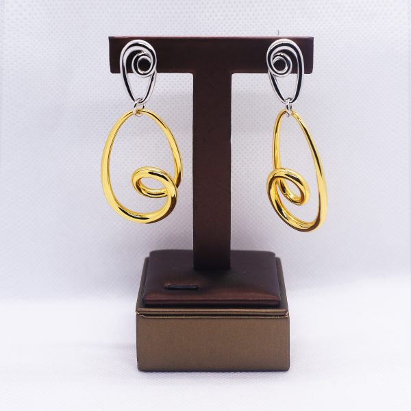 Bohemian duo-toned earrings