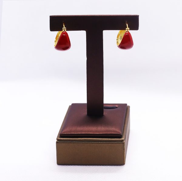 Red Banana boat sleepers earrings