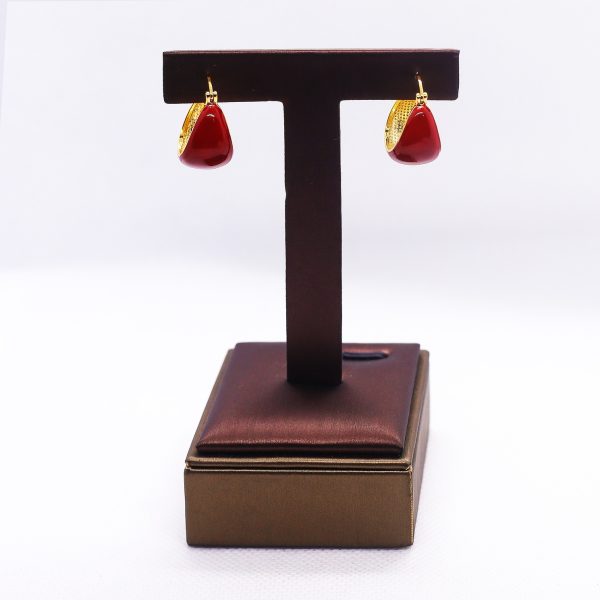 Red Banana boat sleepers earrings