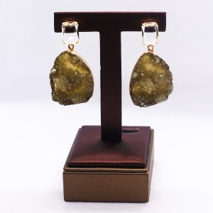 Citrine Crystal large earrings