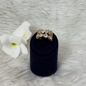 Double romance ring golden