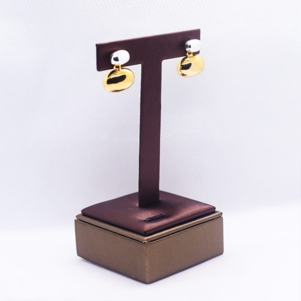 Two way duo-tone earrings - Image 2