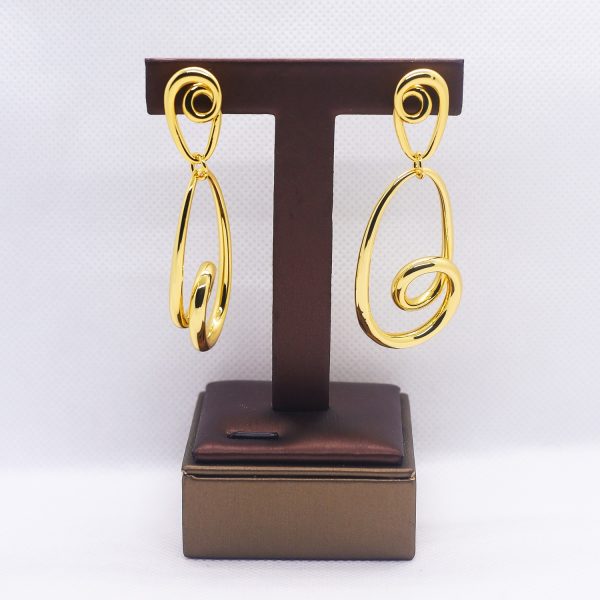 Bohemian golden earrings
