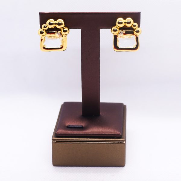 Golden cresent earrings