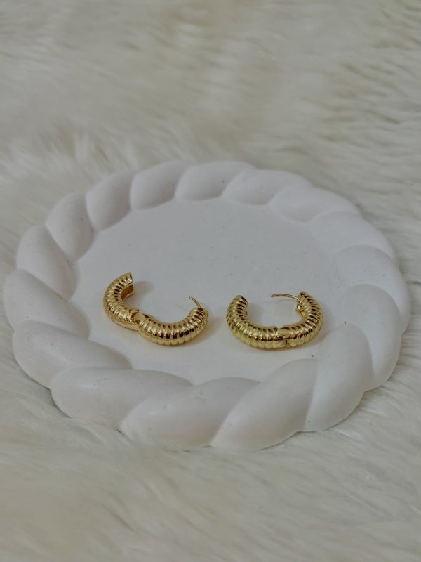Golden tire earrings - Image 2